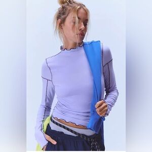 FP Movement by Free People Lavender Long Sleeve Top
